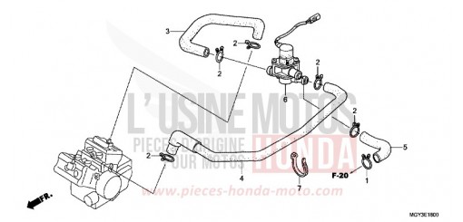 VALVE INJECTION D'AIR VFR800XD de 2013